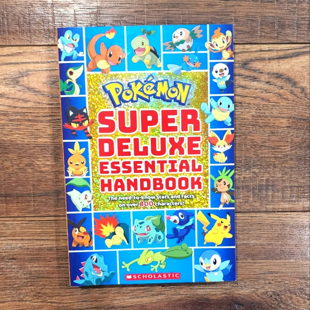 Pokémon Super Deluxe Essential Handbook Paperback Children's Fiction Book 2018